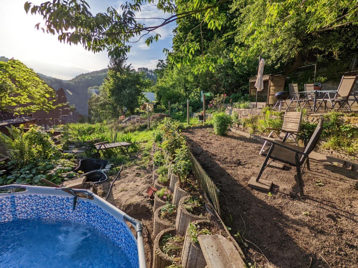 Urlaubsmagie - Bad Schandau Fusslaufig, Garten, Pool - R1 Rathmannsdorf 외부 사진